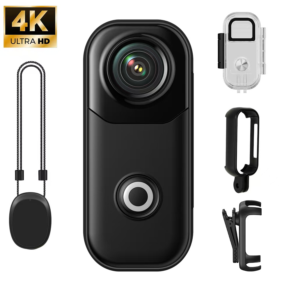 Outdoor Adventure Video - Mini 4K Action Camera Hands-Free Body