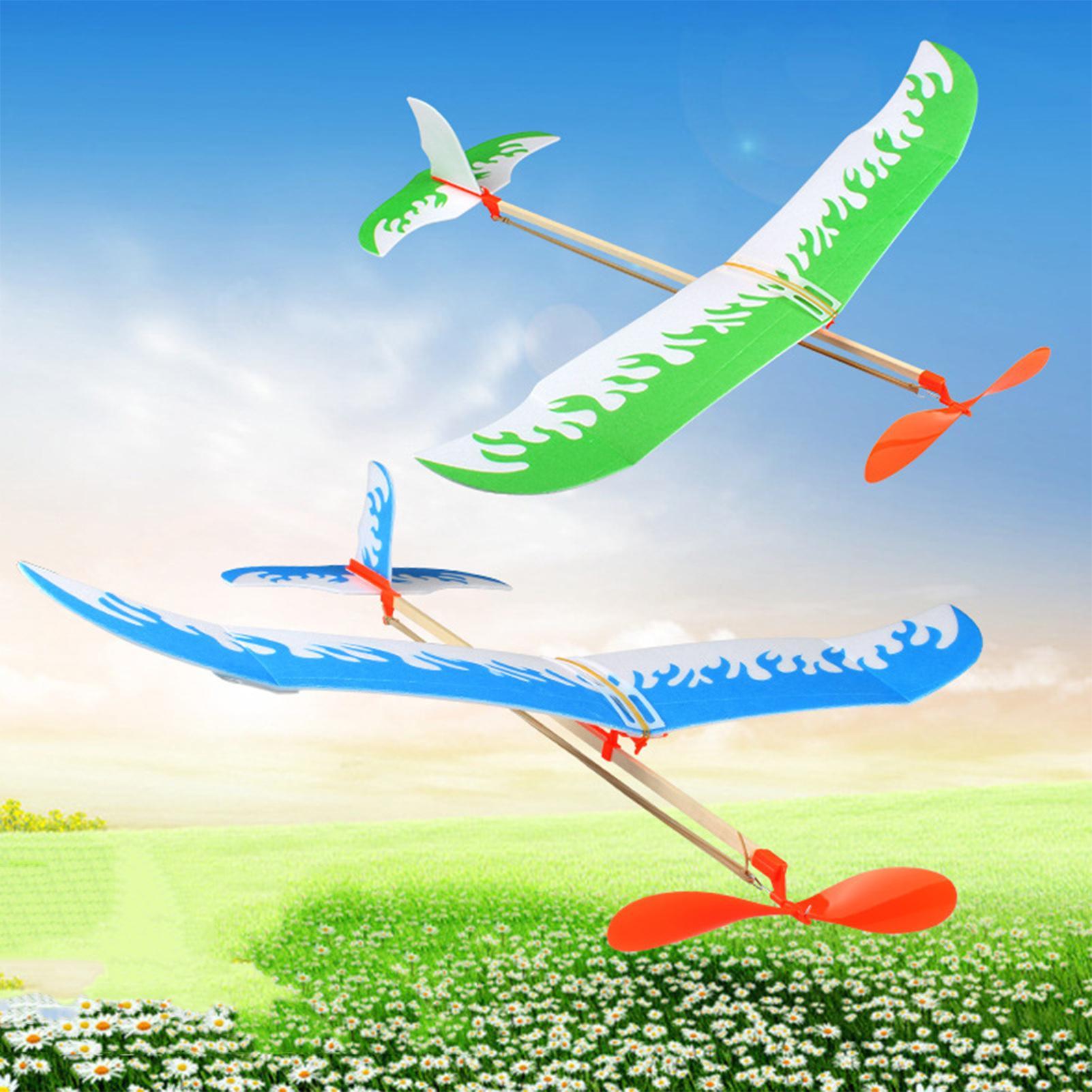 Outdoor Adventure Games - Rubber Band Airplanes Powered Glider Aircraft