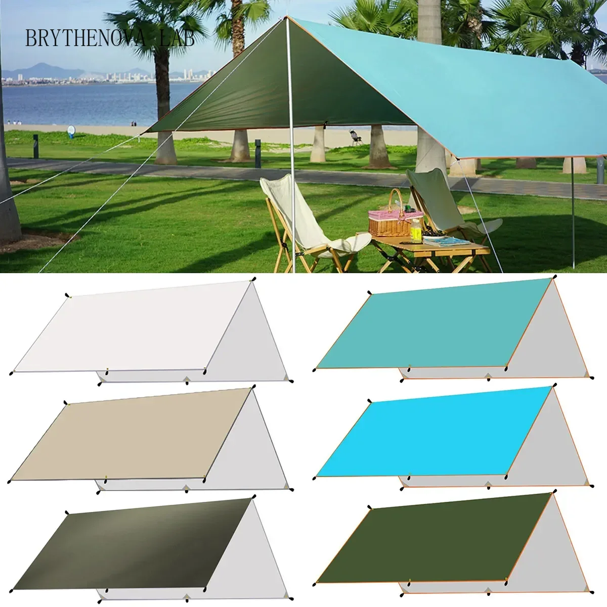 Hammock Rain Tarp - Camping Tarp Waterproof Tent Hammock Rain