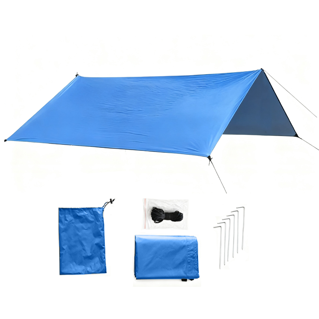 Hammock Rain Tarp - DANCHEL 3x3m Camping Tarp Waterproof Tent