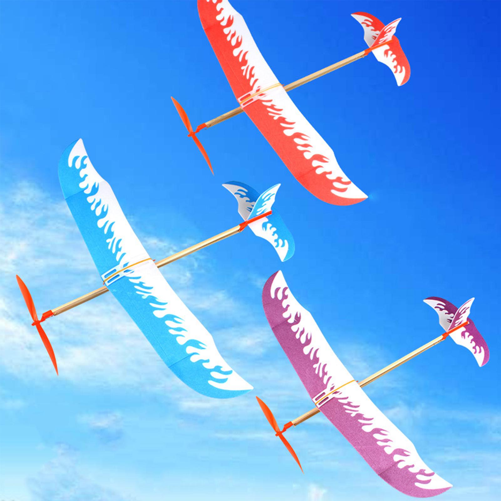 Outdoor Adventure Games - Rubber Band Airplanes Powered Glider Aircraft