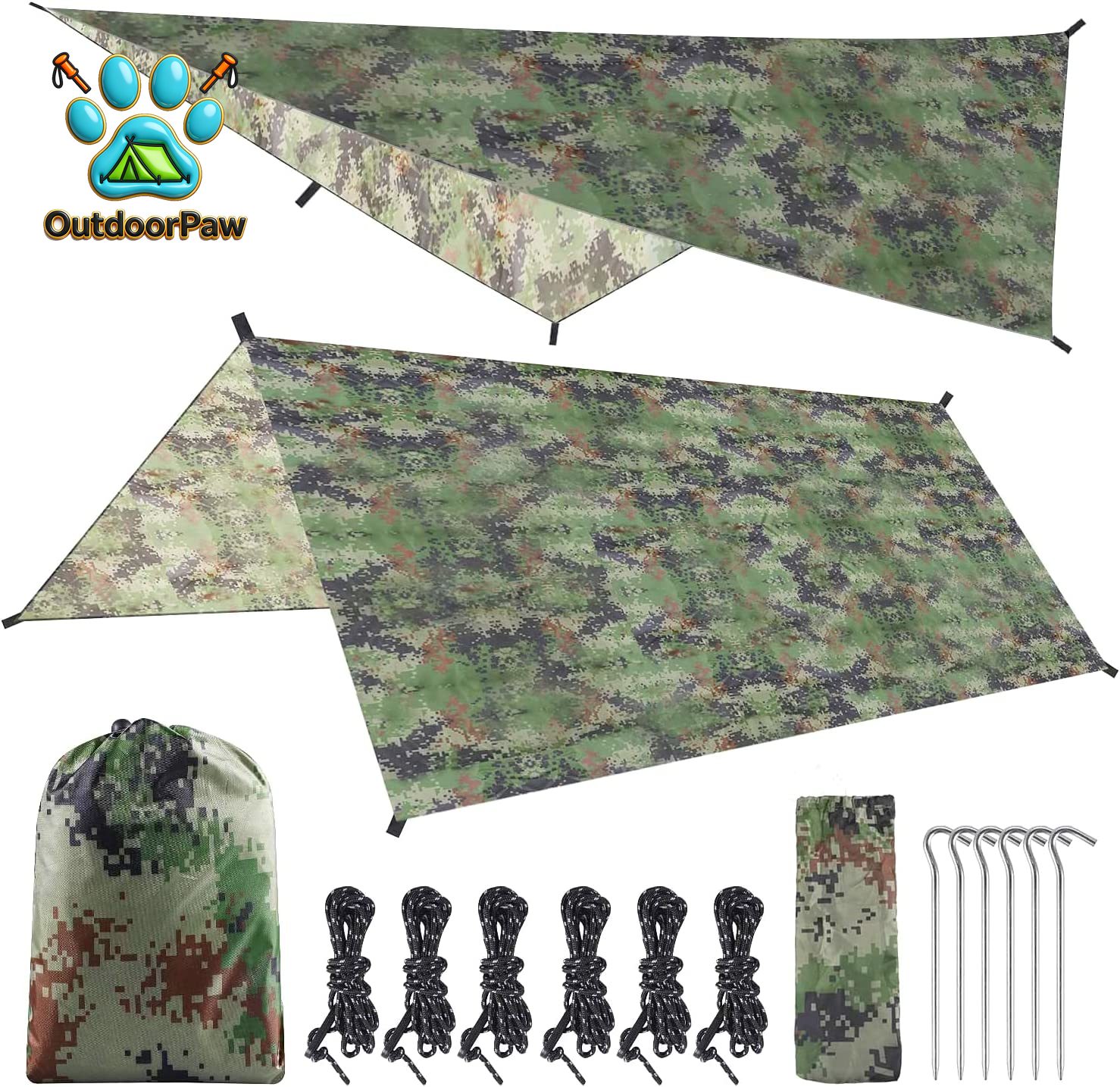 Hammock Rain Tarp - Hammock Rain Fly Tent Tarp 3*3M