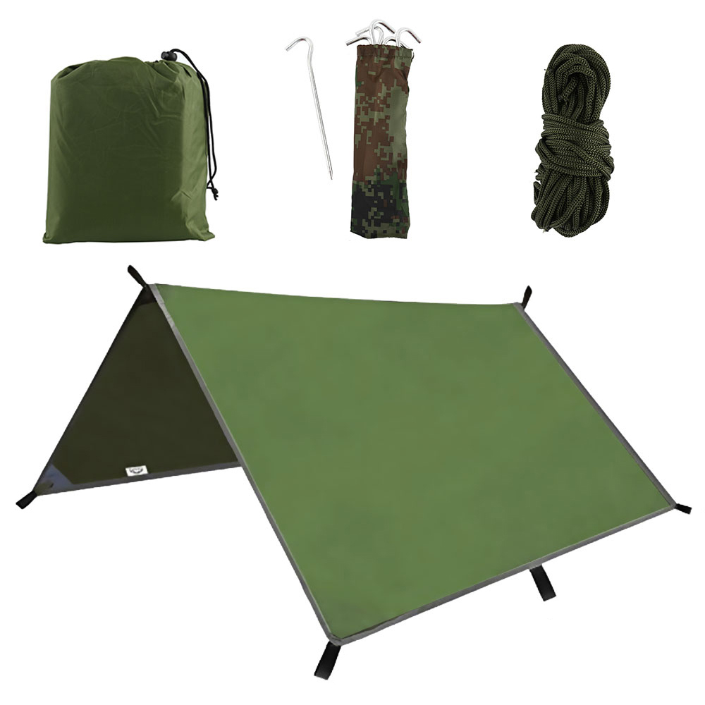 Hammock Rain Tarp - 3x3m Awning Waterproof Sun Shelter Tent