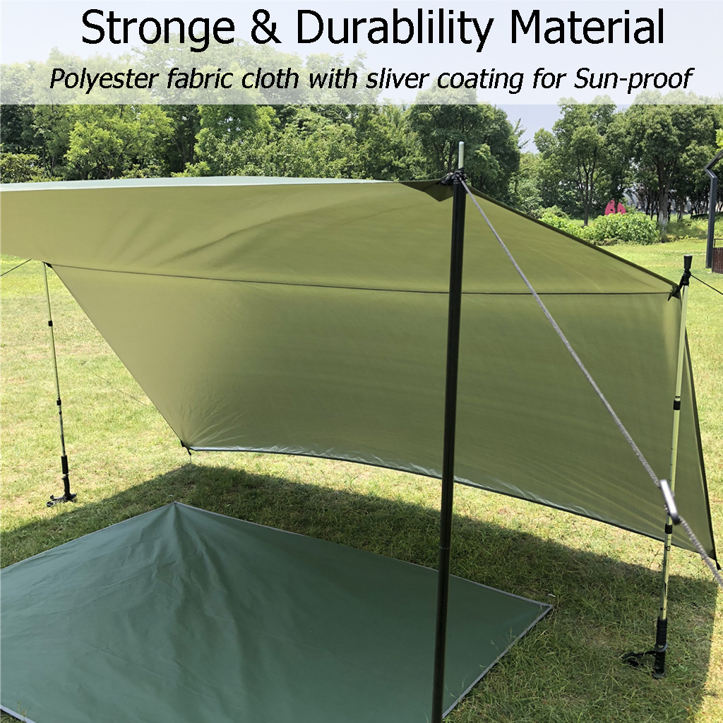 DANCHEL 3x3m Camping Tarp Wate - огляд і ціна Hammock Rain Tarp