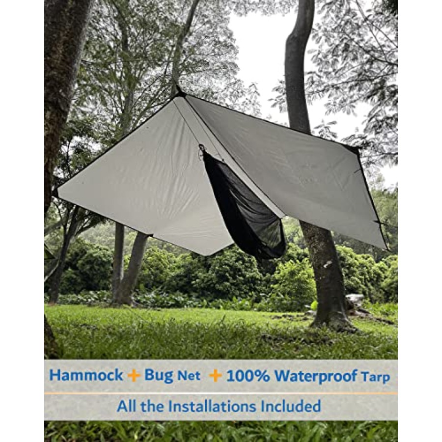 Portable Camping Hammock with  - огляд і ціна Hammock Rain Tarp