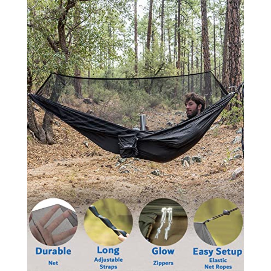Portable Camping Hammock with  - огляд і ціна Hammock Rain Tarp
