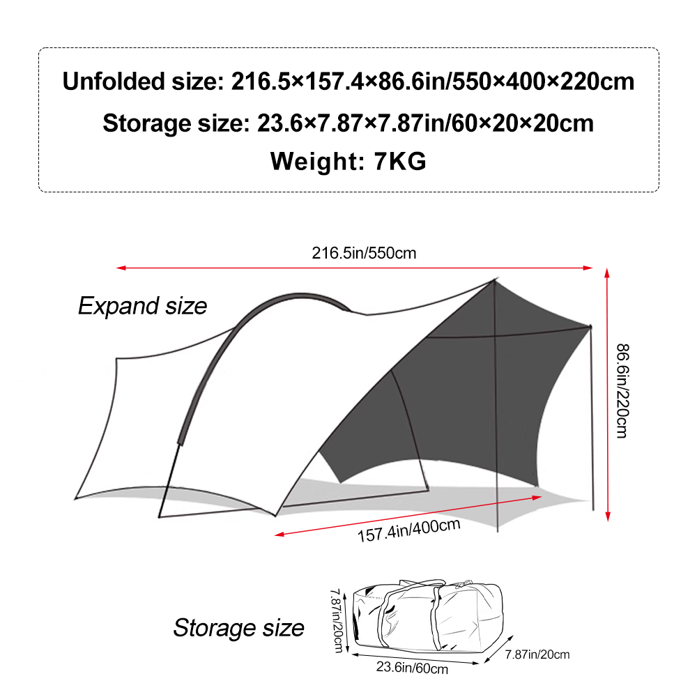 Silver Coated Sun Protection C - огляд і ціна Hammock Rain Tarp