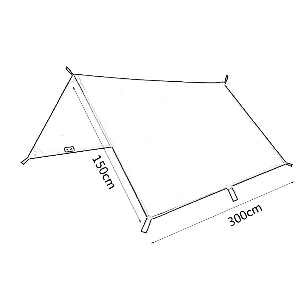 3x3m Awning Waterproof Sun She - огляд і ціна Hammock Rain Tarp